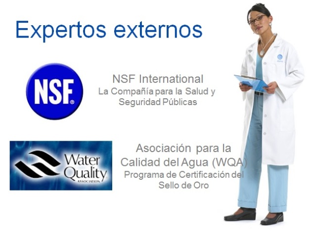 eSpring cuenta con certificaciones internacionales que avalan la calidad del agua que producen: NSF International